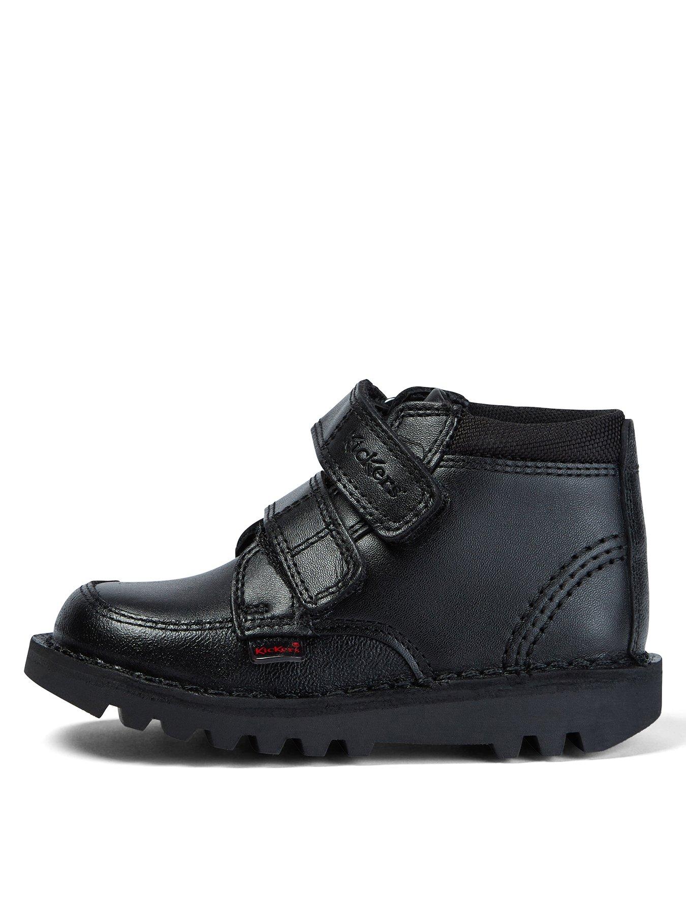 undefined Kick Scuff Hi Leather Boot School Shoe