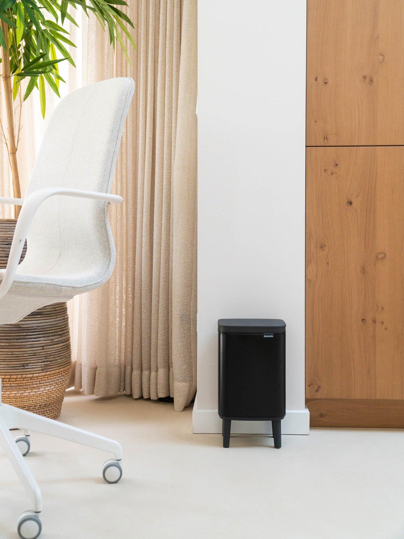 Image 1 of 7 of Brabantia Bo Hi 4-Litre Bathroom Bin - Black