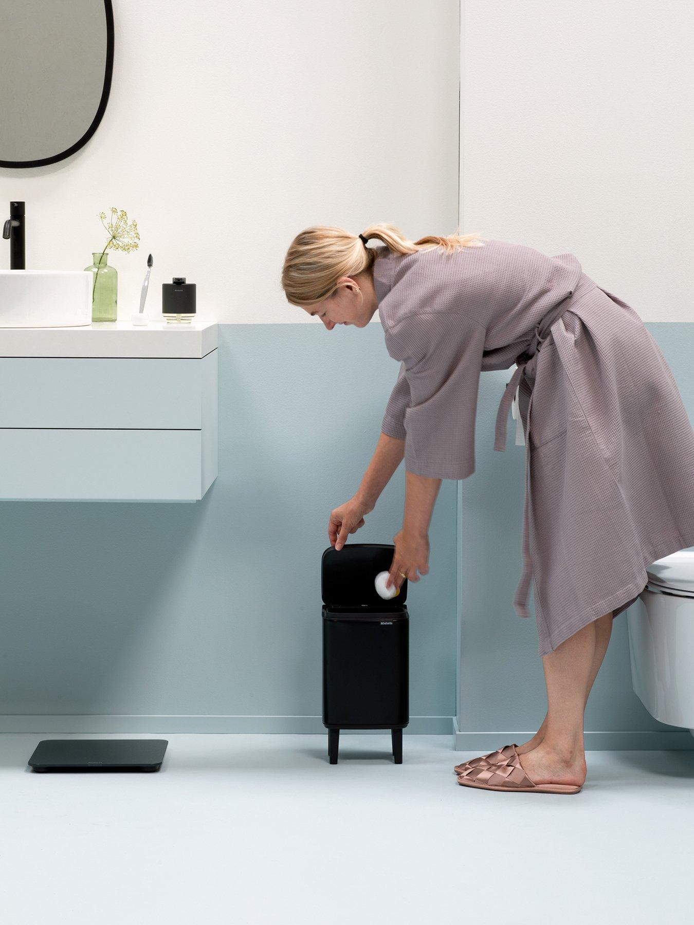 Image 4 of 7 of Brabantia Bo Hi 4-Litre Bathroom Bin - Black