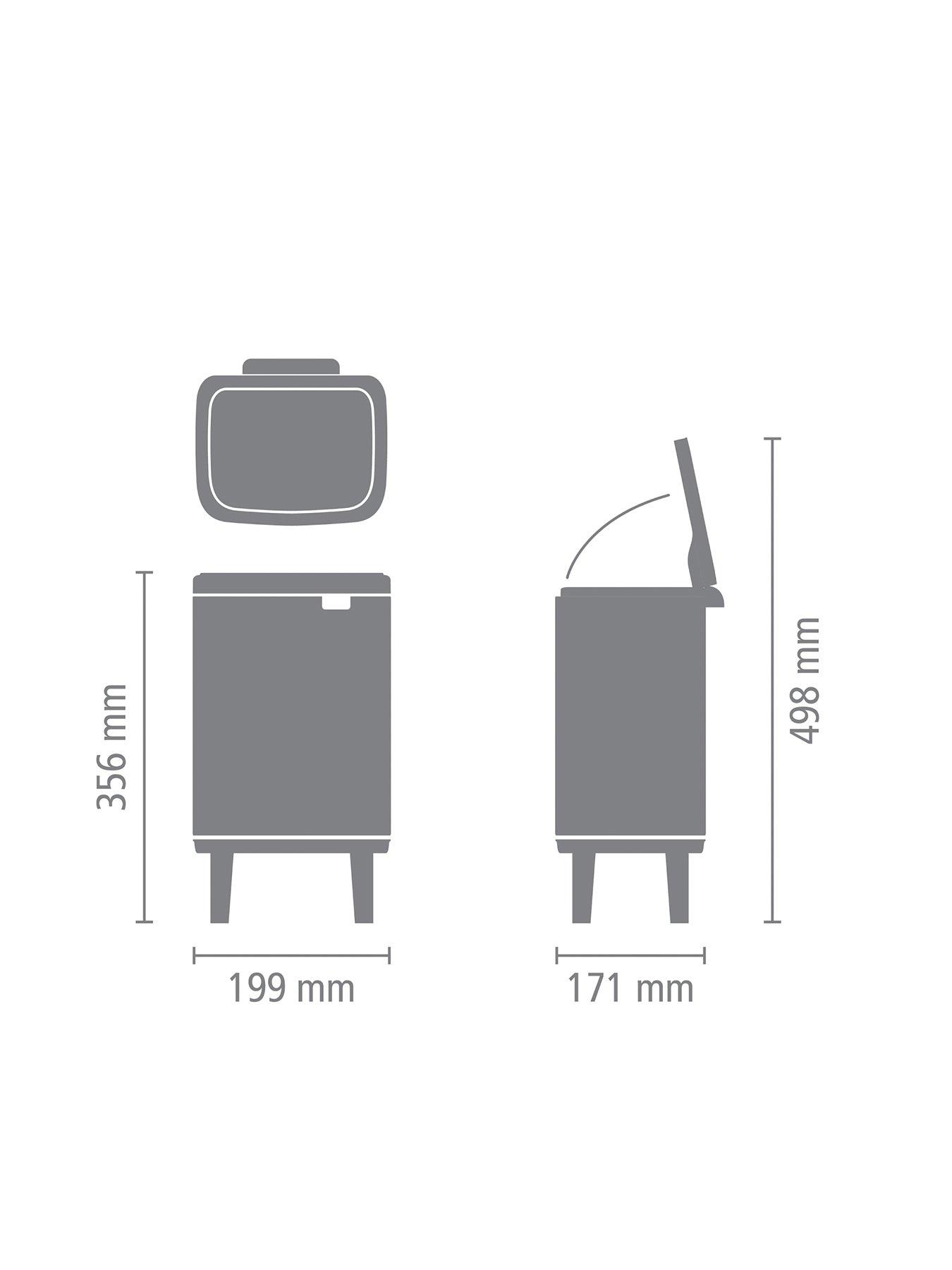 Image 7 of 7 of Brabantia Bo Hi 4-Litre Bathroom Bin - Black