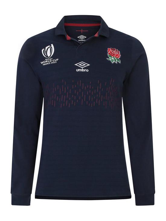 front image of umbro-mens-england-wc-alternate-classic-long-sleeve-jersey