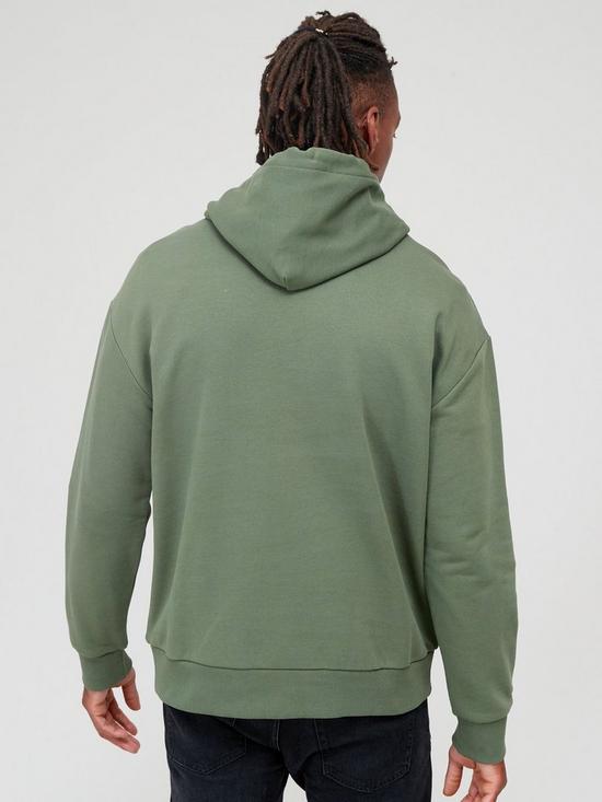 stillFront image of calvin-klein-hero-logo-comfort-hoodie-greennbsp