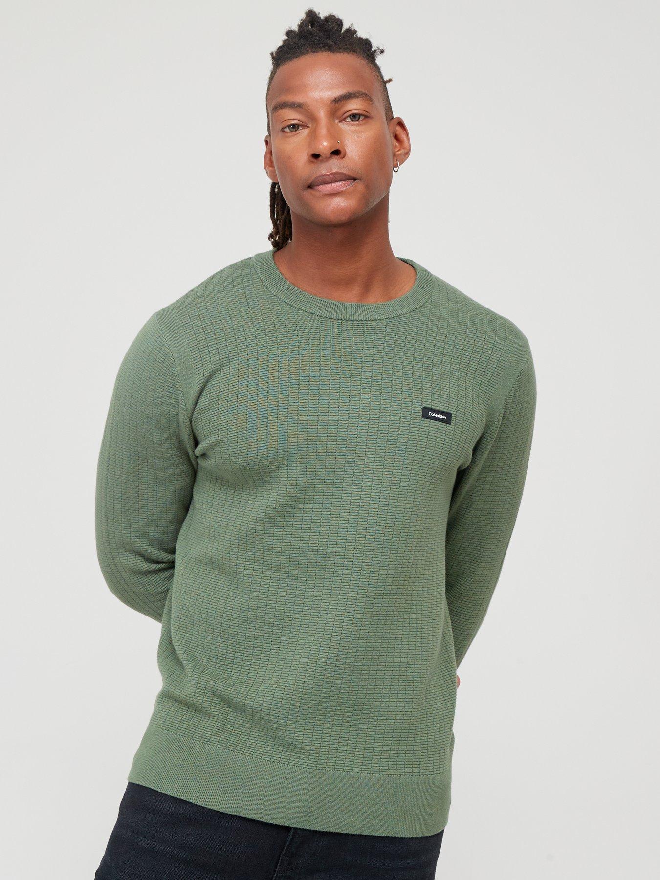 Green calvin cheap klein sweater