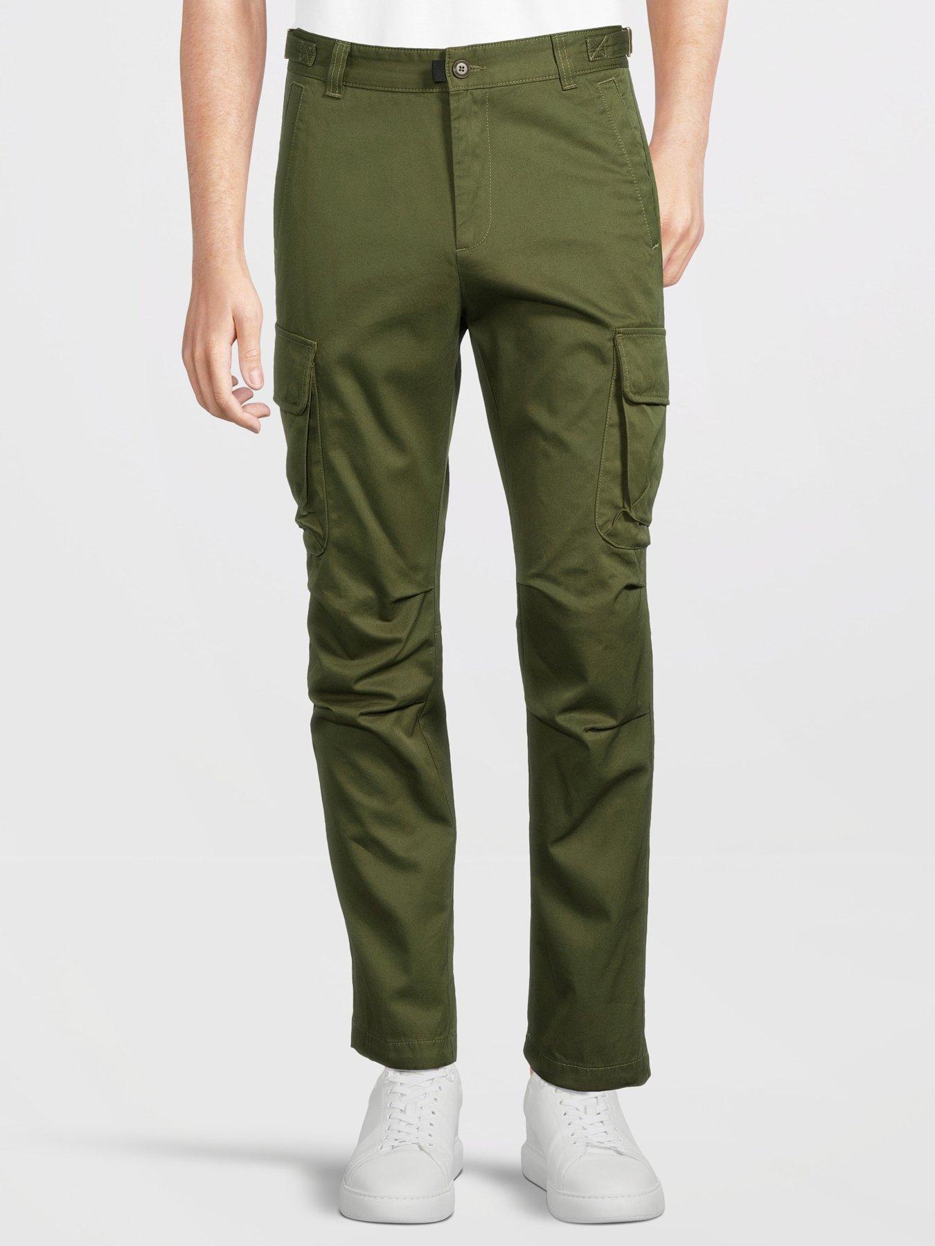 Barbour Essential Ripstop Regular Fit Cargo Trousers - Dark Green