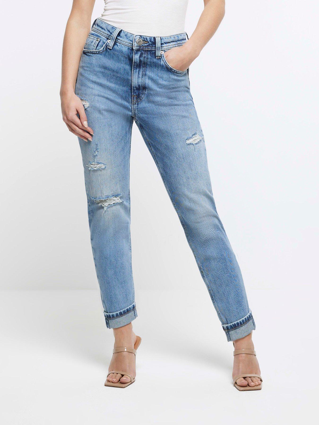 River island best sale petite mom jeans