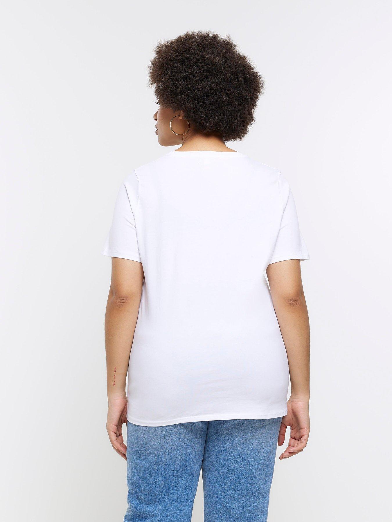  image of ri-plus-plus-floral-heart-print-tee-white