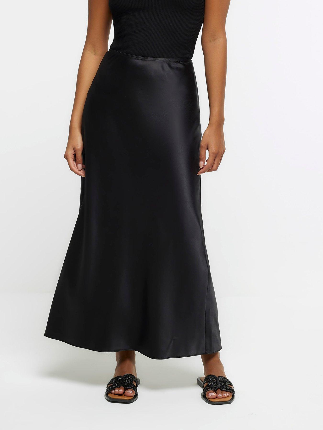 Long black outlet skirt petite size