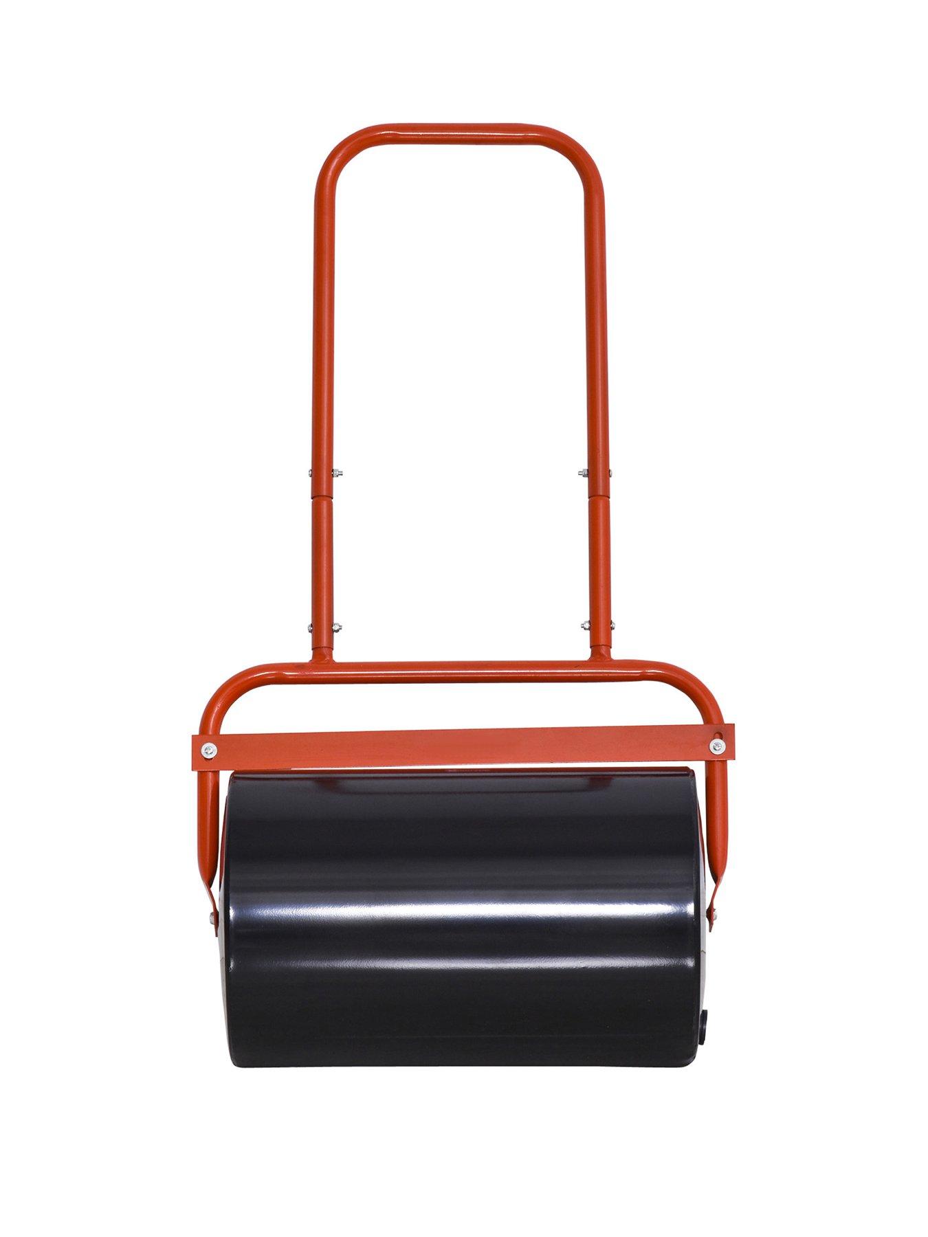outsunny-combination-pushtow-lawn-roller-filled-with-sand-or-water-38l-roller