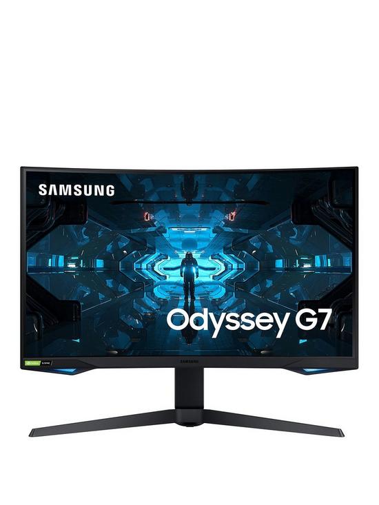 front image of samsung-odyssey-qhd-240hz-27in-gaming-monitor