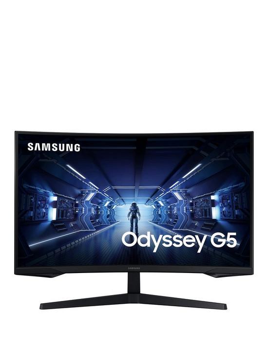 front image of samsung-odyssey-qhd-144hz-32in-gaming-monitor