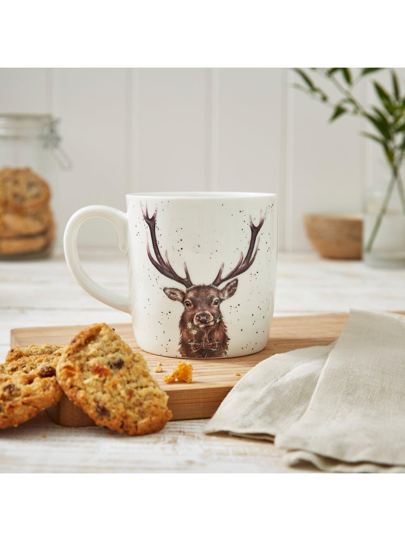  image of royal-worcester-wrendale-designs-dad-mug-stag