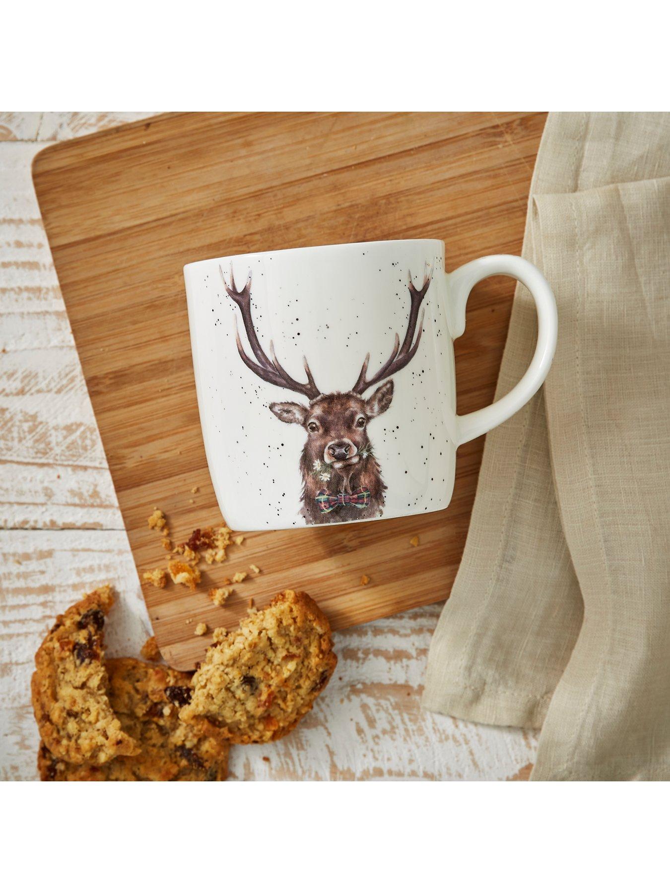  image of royal-worcester-wrendale-designs-dad-mug-stag
