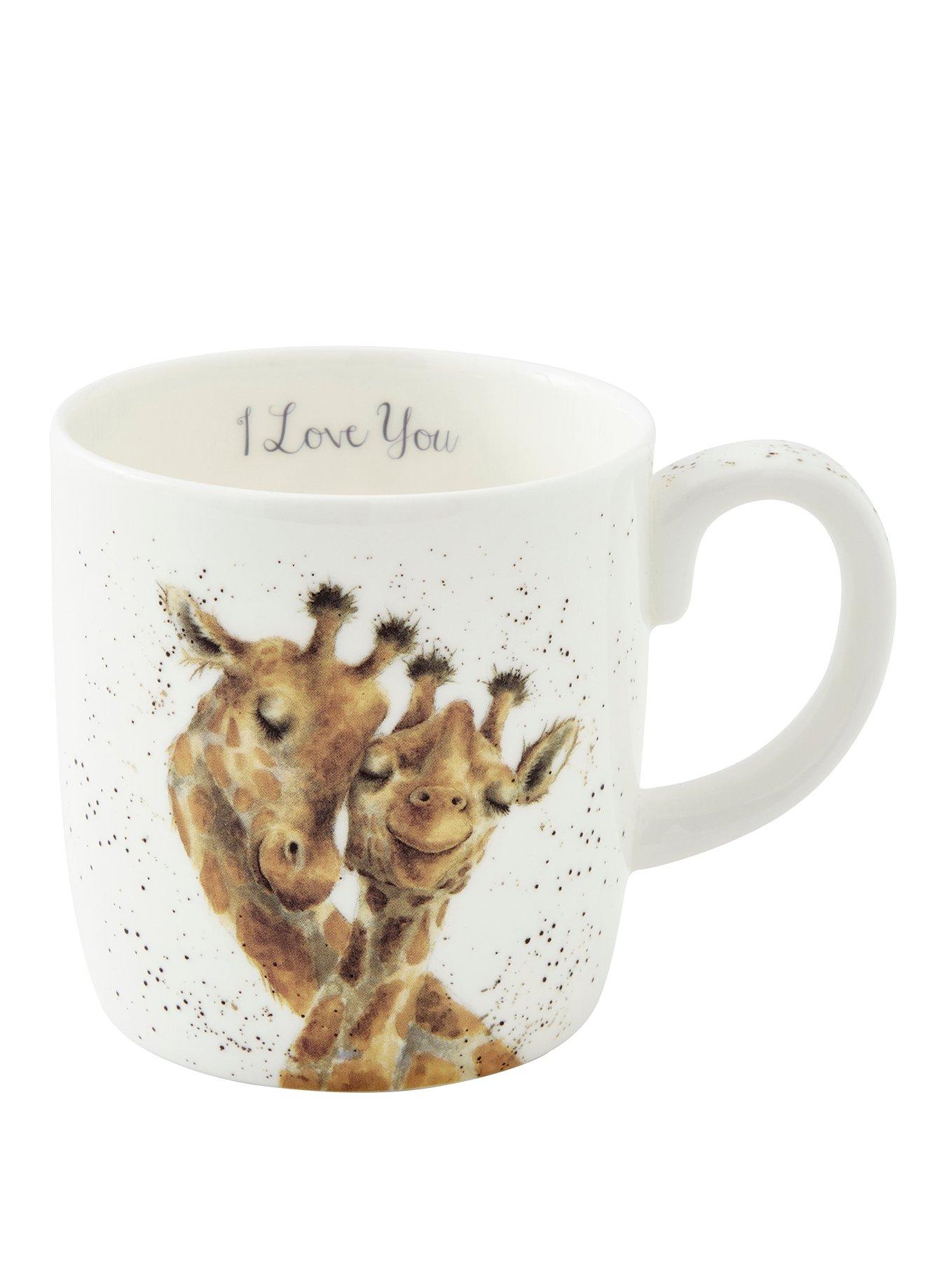 ROYAL WORCESTER Wrendale Giraffe I Love You Mug