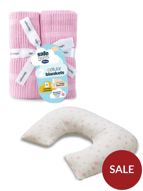 silentnight-safe-nights-grow-with-me-pillow-and-cellular-blanket-bundle--pink