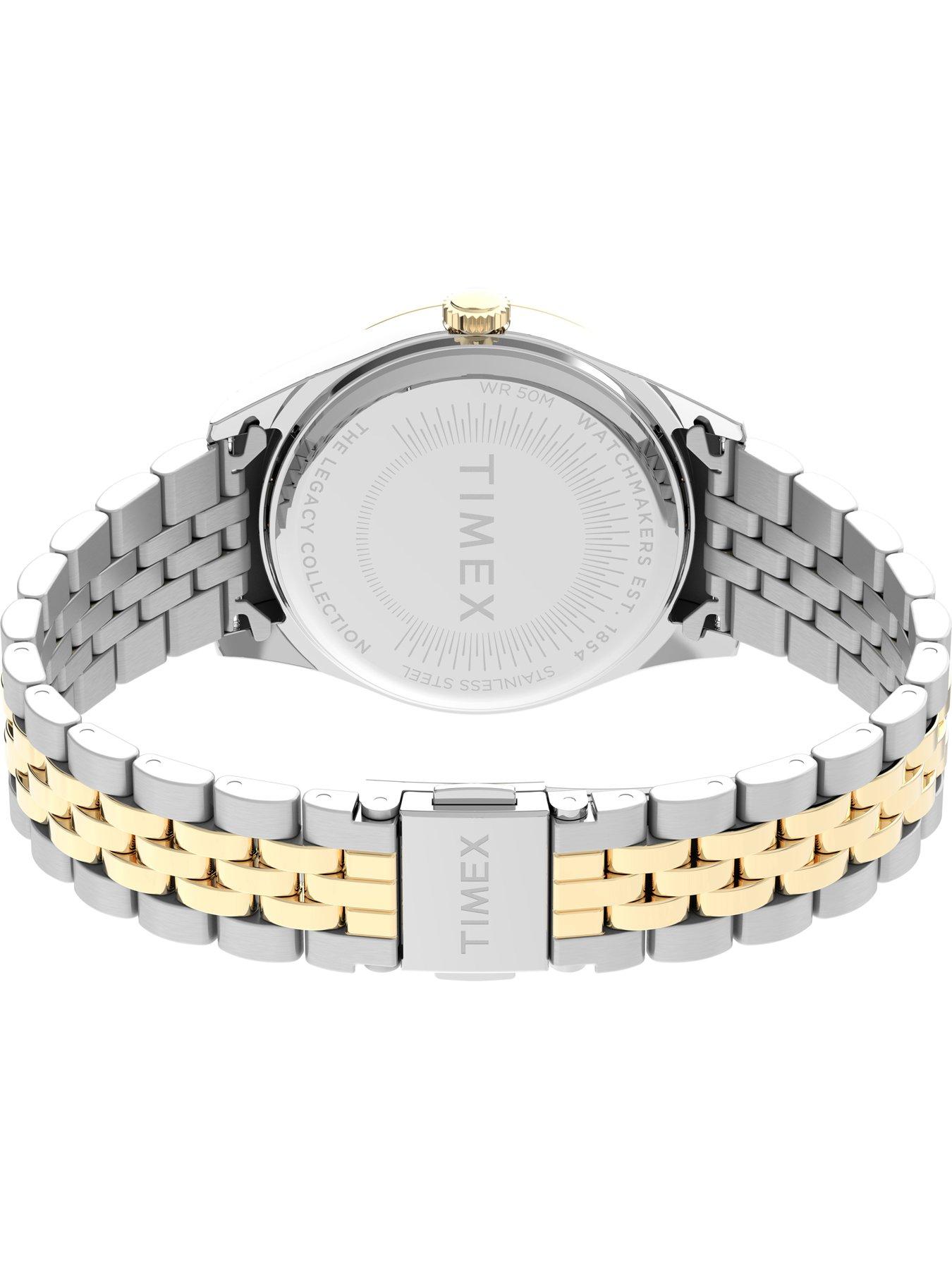  image of timex-womens-legacy-2-tone-date-and-day-watch