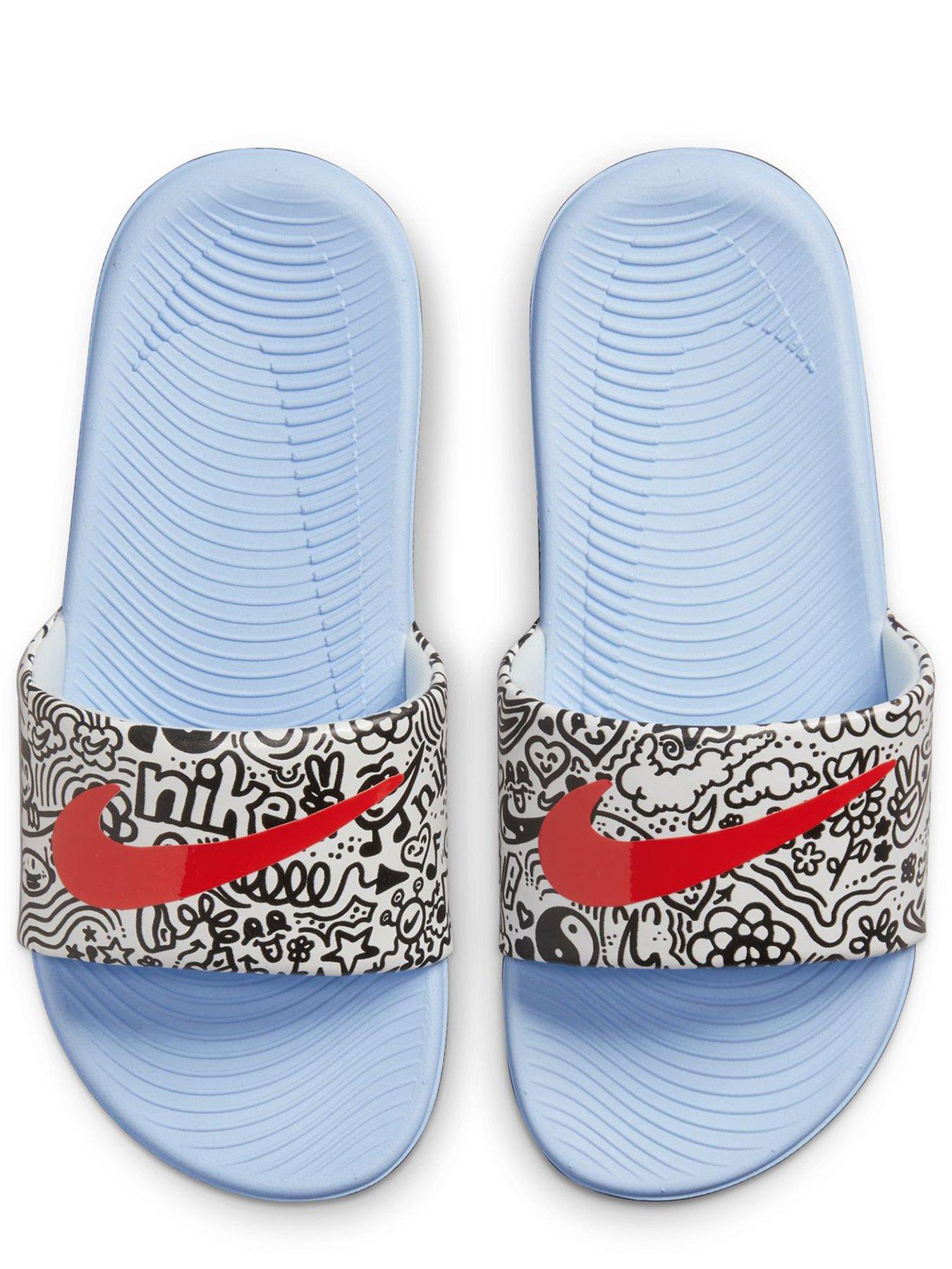 Nike kawa outlet print slide sandals