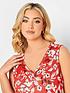  image of yours-pleat-front-floral-vest-red