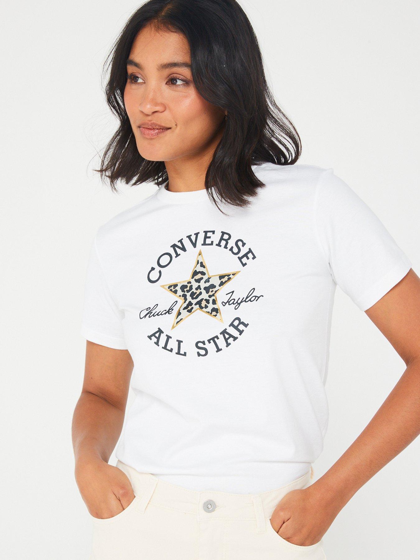 Converse Chuck Animalier Allover Boxy Tee - Black