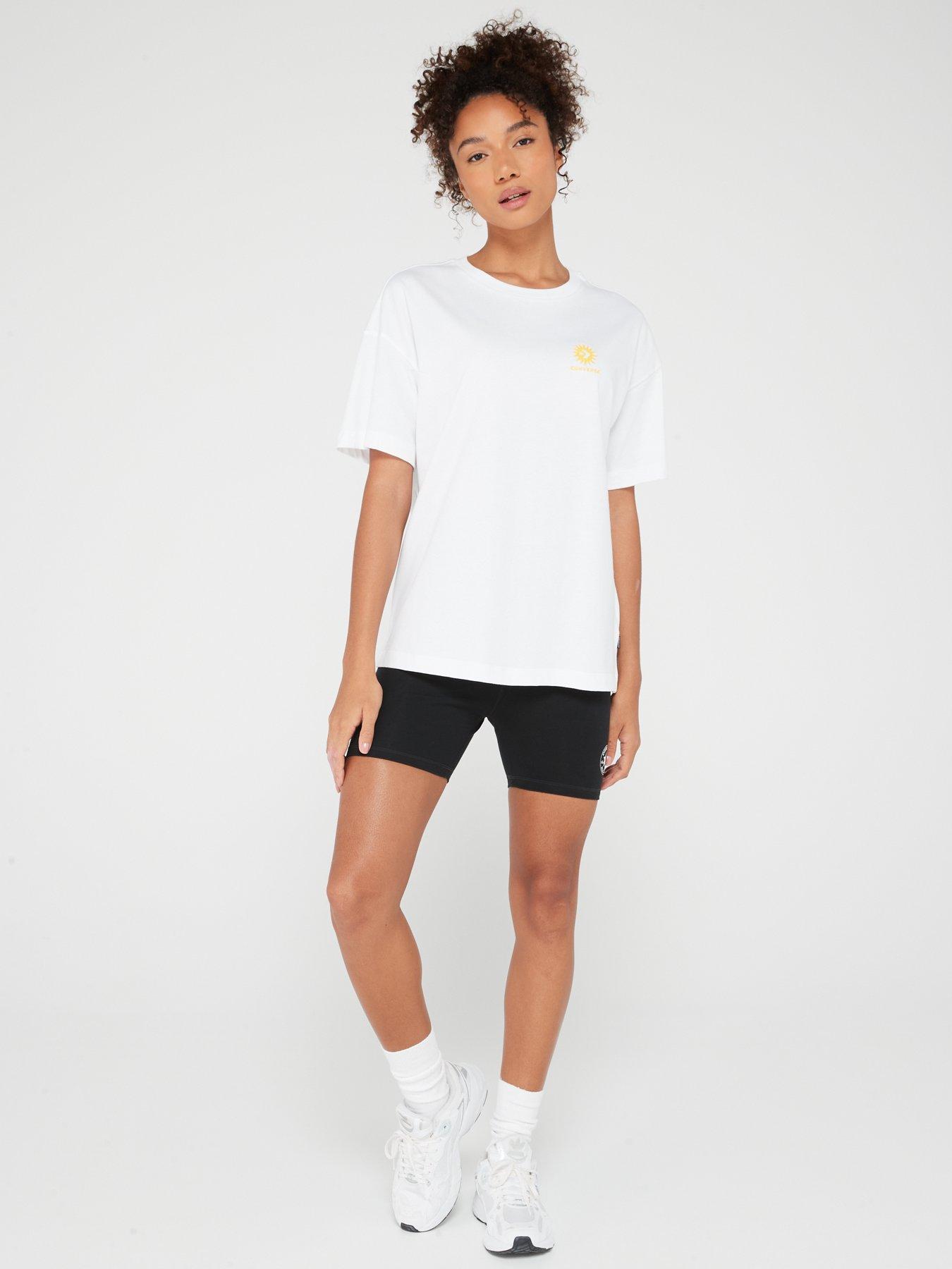  image of converse-womens-retro-chuck-bike-short-black