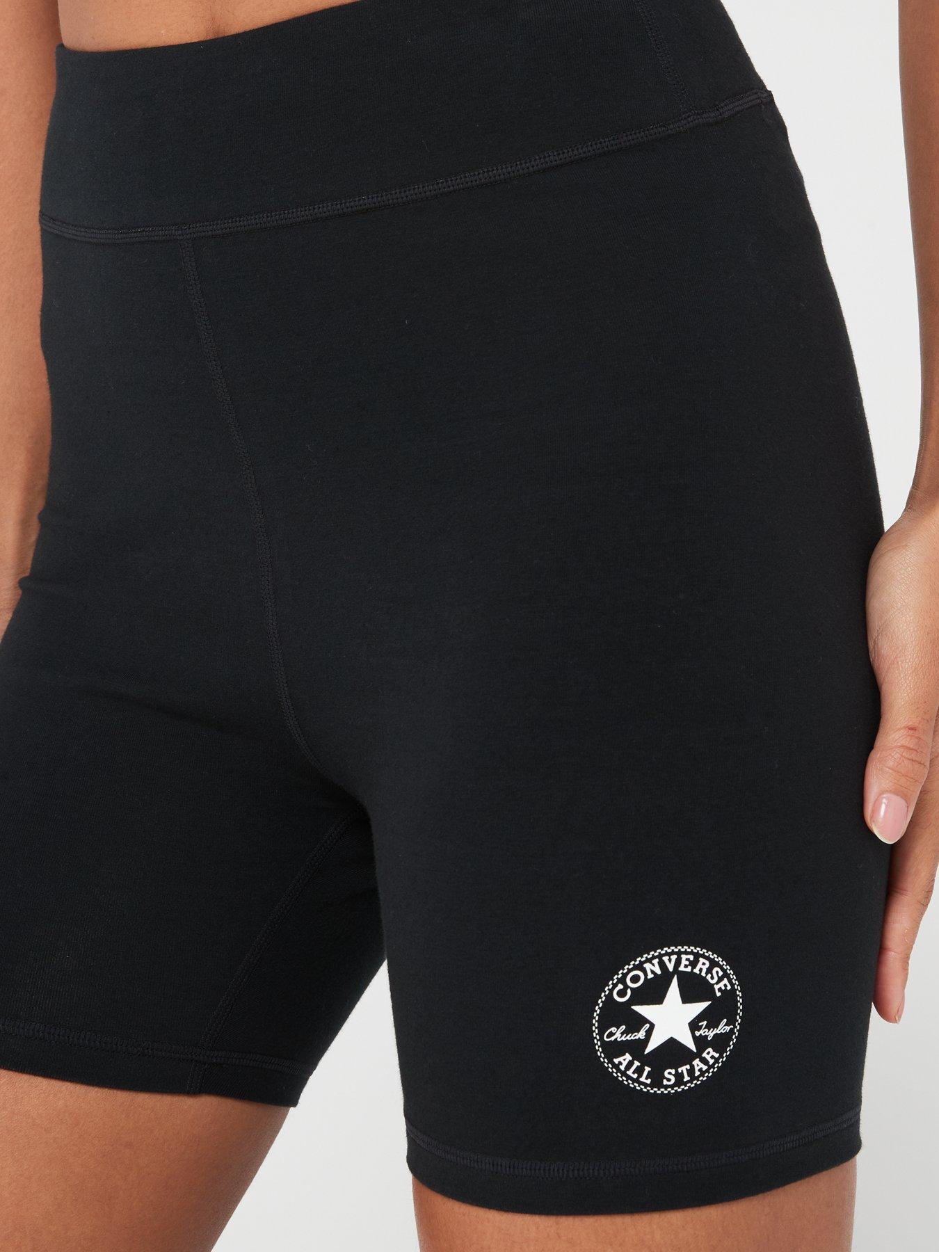  image of converse-womens-retro-chuck-bike-short-black
