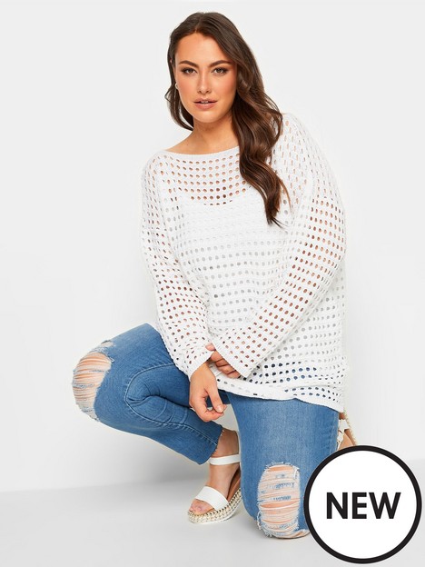 yours-crochet-mesh-tunic-white