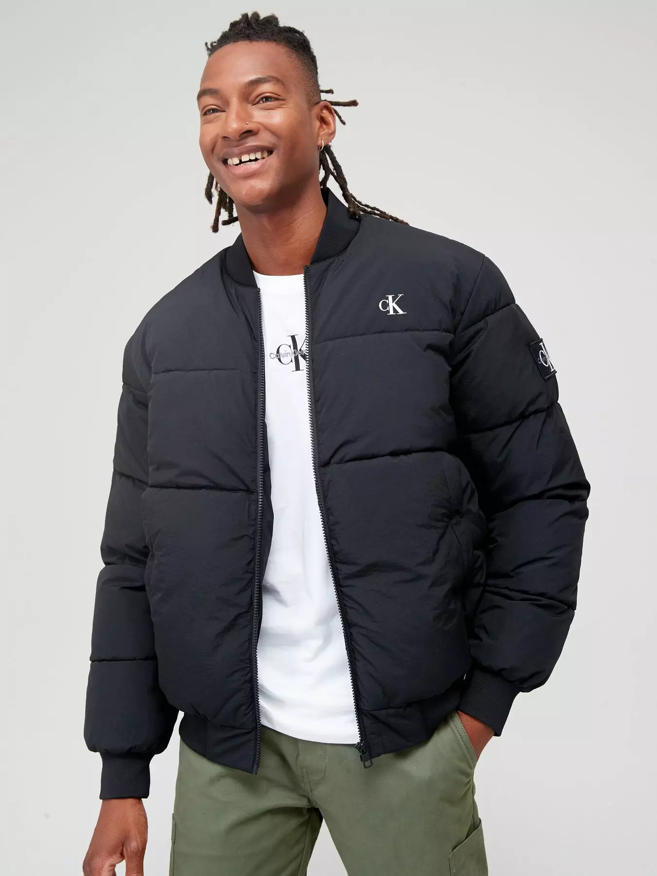 Calvin Klein Jeans Commercial Jacket Black Bomber 
