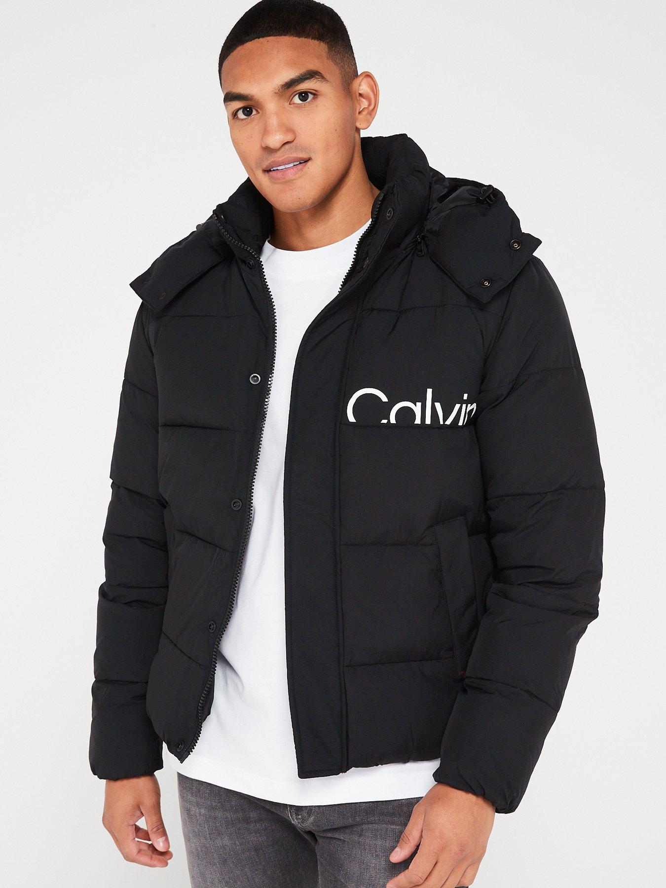 Essentials Non Down Logo Jacket Black