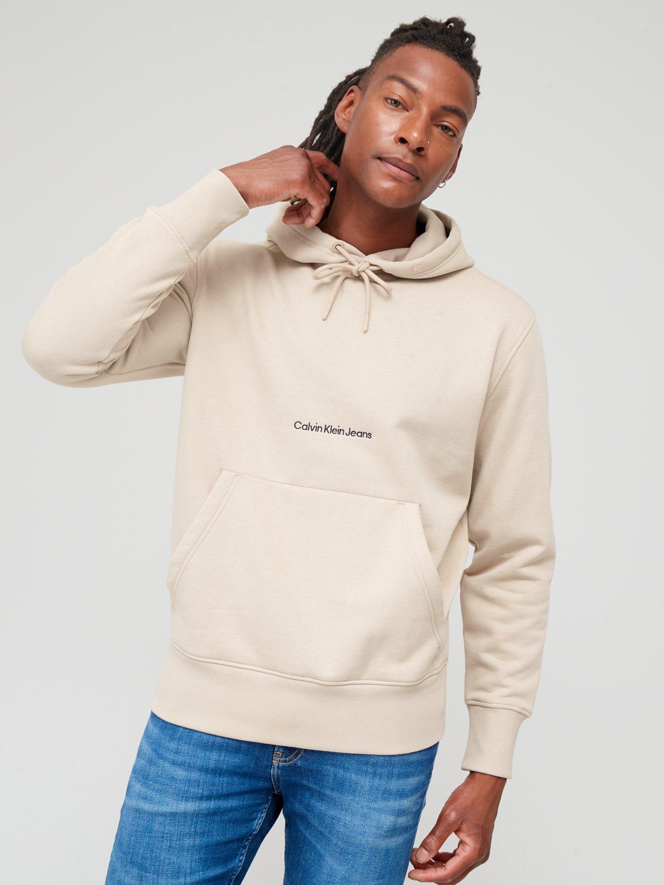 Calvin klein hot sale beige hoodie