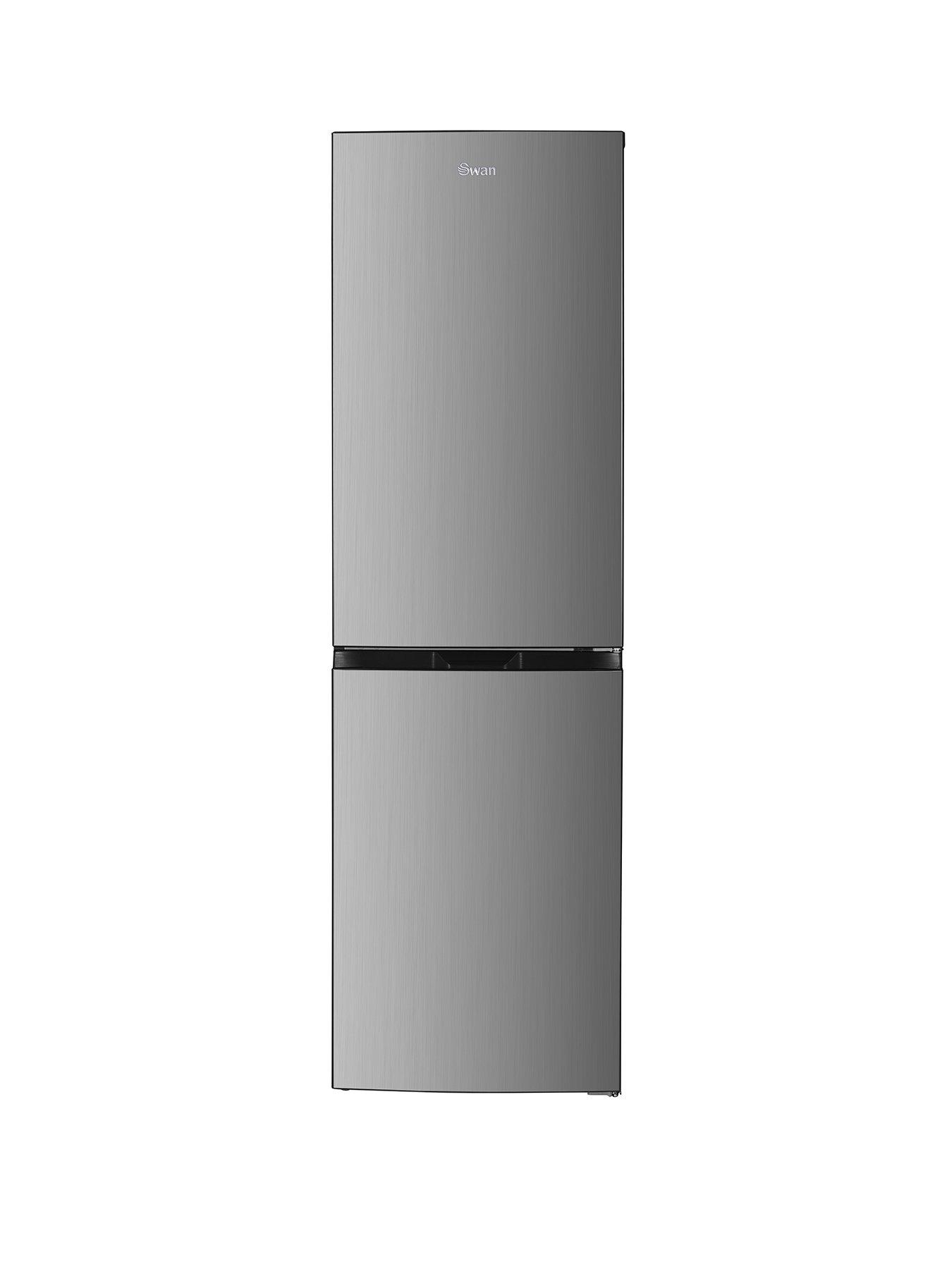 Swan SR156120I 55cm Wide, Total No Frost, 50/50 split Fridge Freezer ...