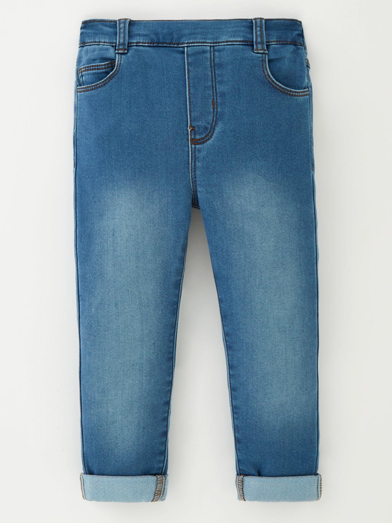 Mini V by Very Girls Mid-Wash Jeggings - Blue