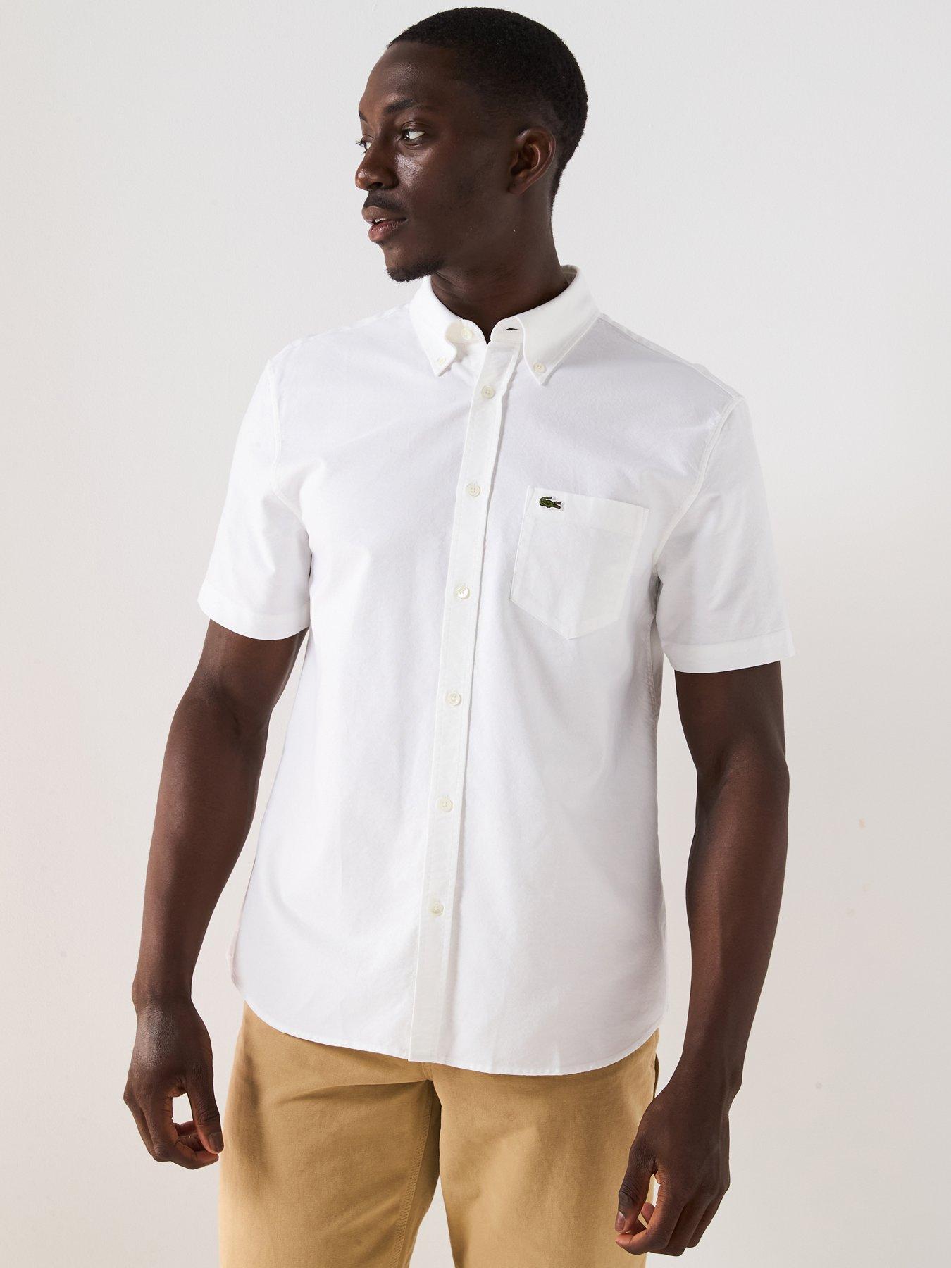 undefined Short Sleeve Oxford Shirt - White