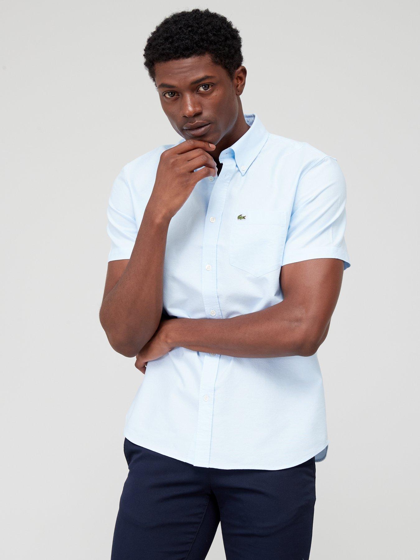 lacoste short sleeve oxford shirt