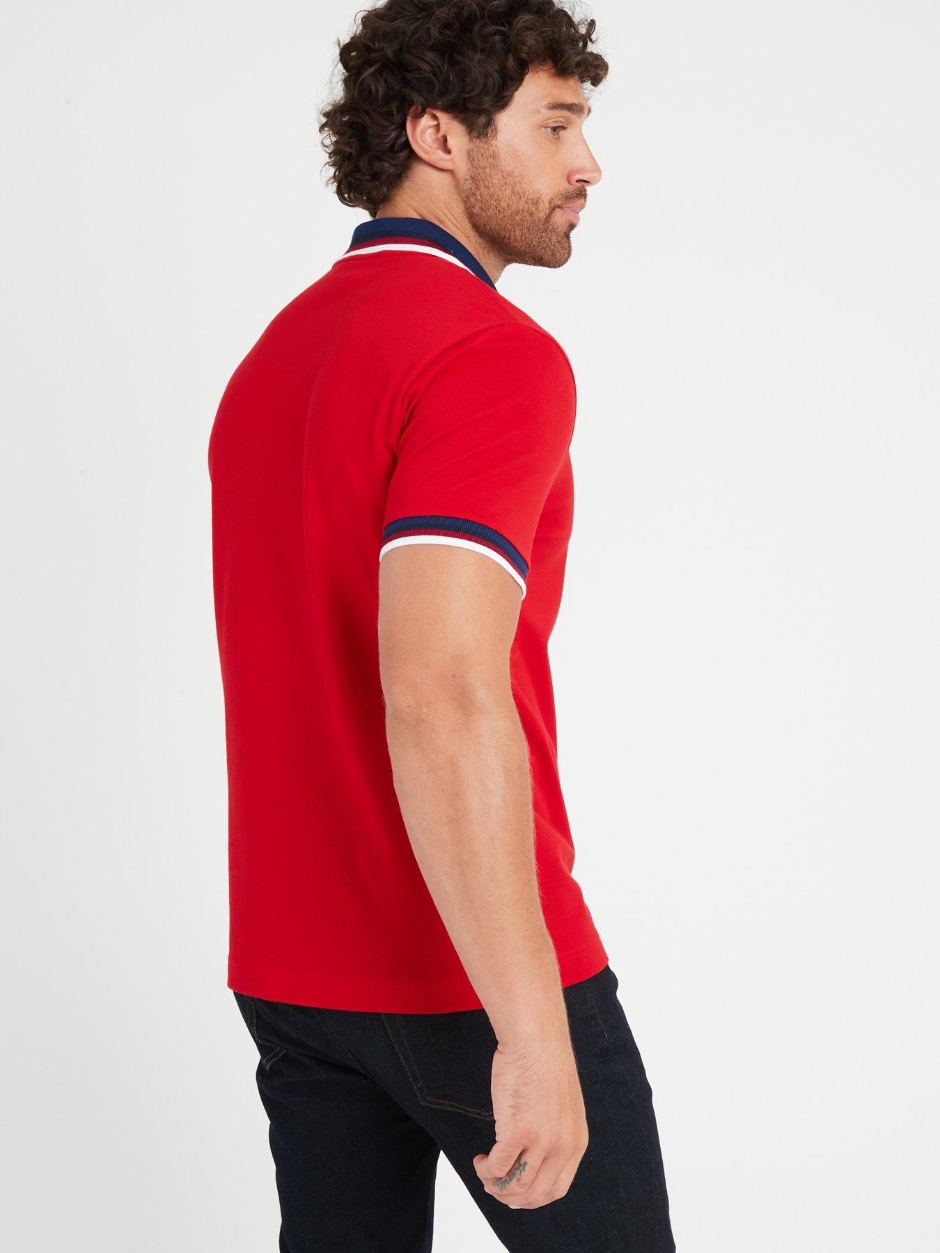 Lacoste tipped polo shirt best sale