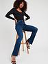 image of v-by-very-high-waist-90s-bootcut-jeans-dark-wash-blue