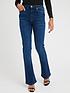  image of v-by-very-high-waist-90s-bootcut-jeans-dark-wash-blue