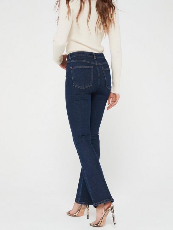 stillFront image of v-by-very-high-rise-flare-jeans-dark-wash