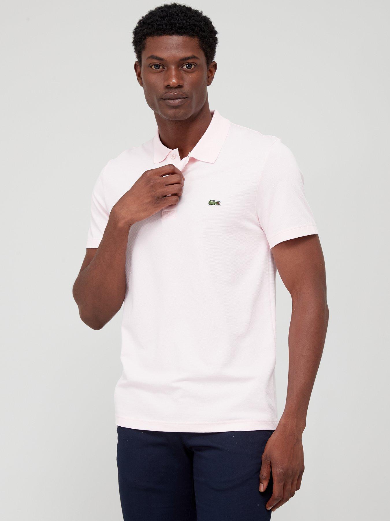 Lacoste pink polo deals mens