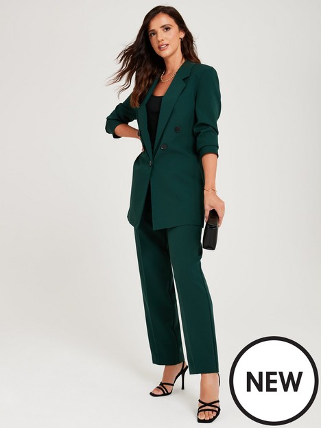 lucy-mecklenburgh-tapered-leg-fashion-trousers-green