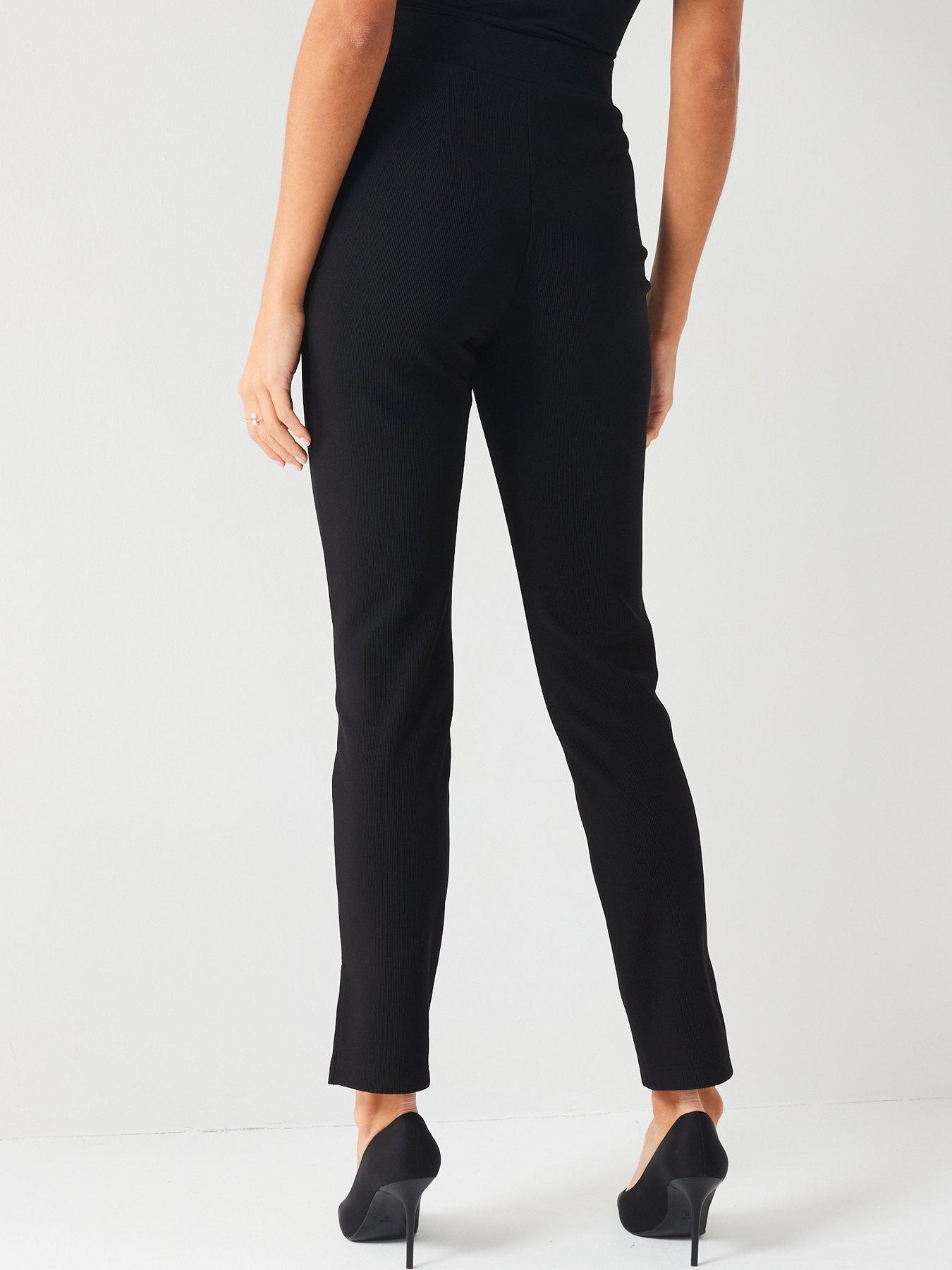 Black skinny shop smart trousers womens