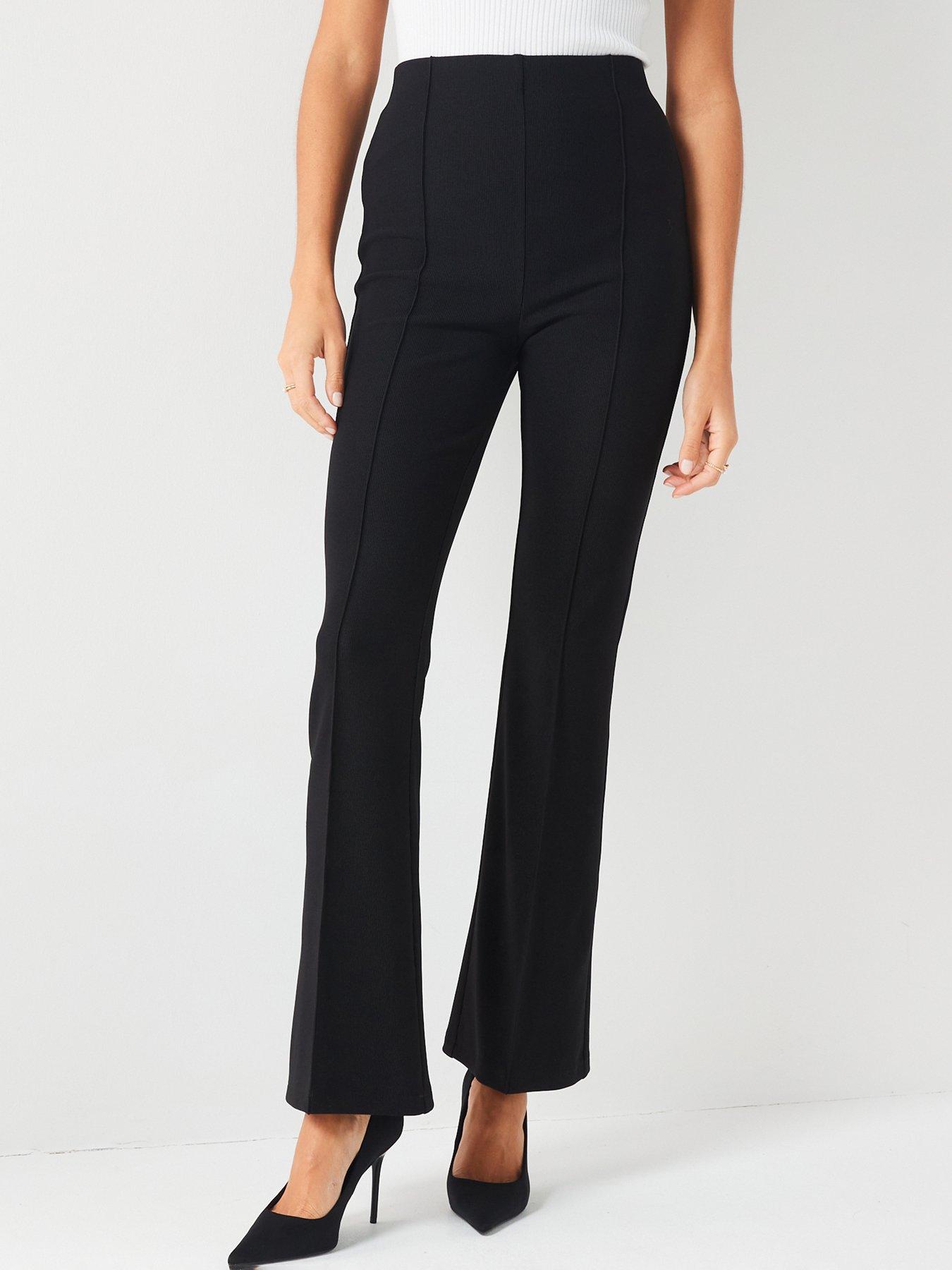 Vero Moda Tall kick flare leggings with high waist in black