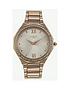  image of lipsy-rose-gold-metal-bracelet-watch-with-rose-gold-dial