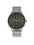  image of ben-sherman-silver-mesh-strap-watch-with-grey-dial