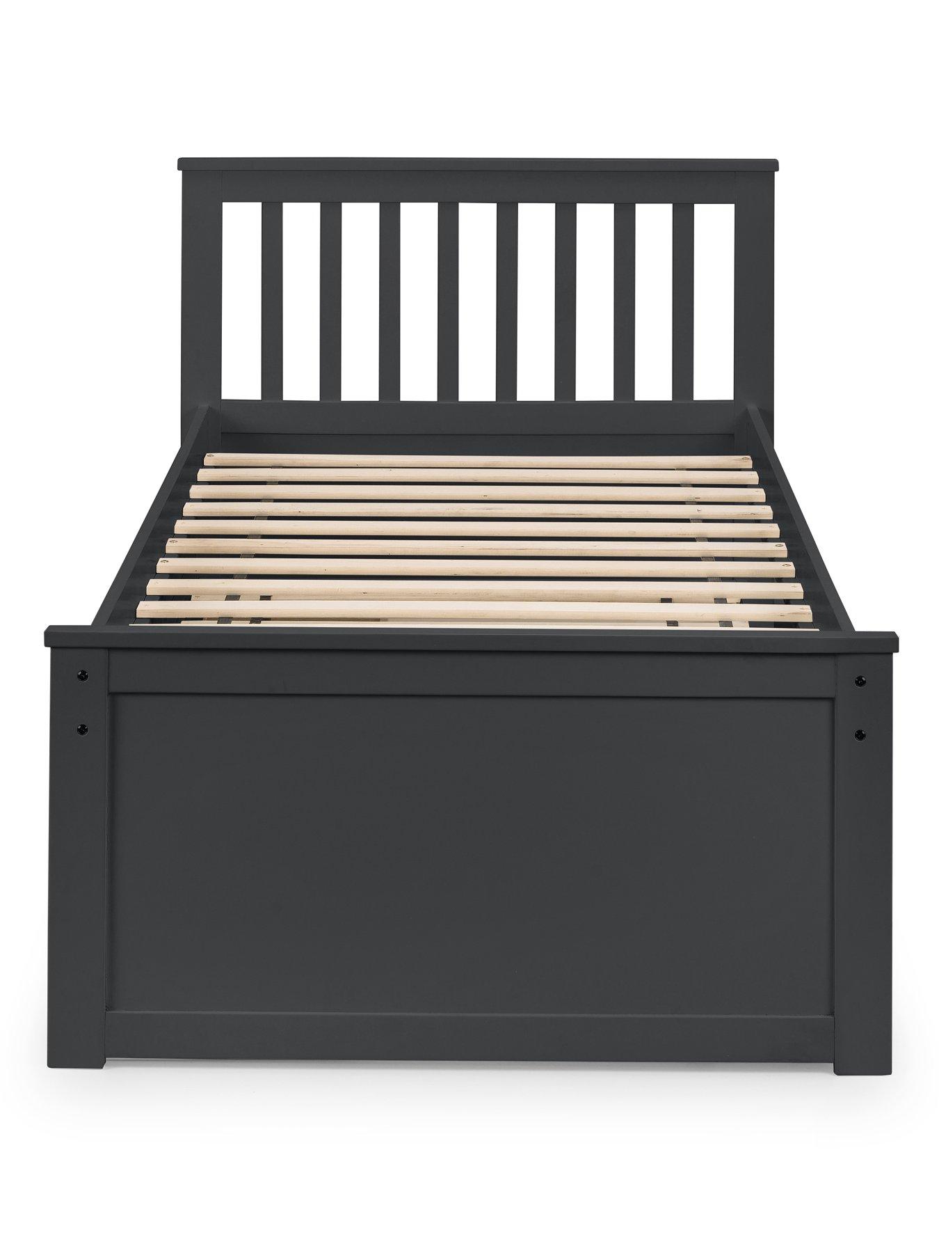  image of julian-bowen-maise-childrens-bed-with-pull-out-guest-bed-and-drawers-anthracite