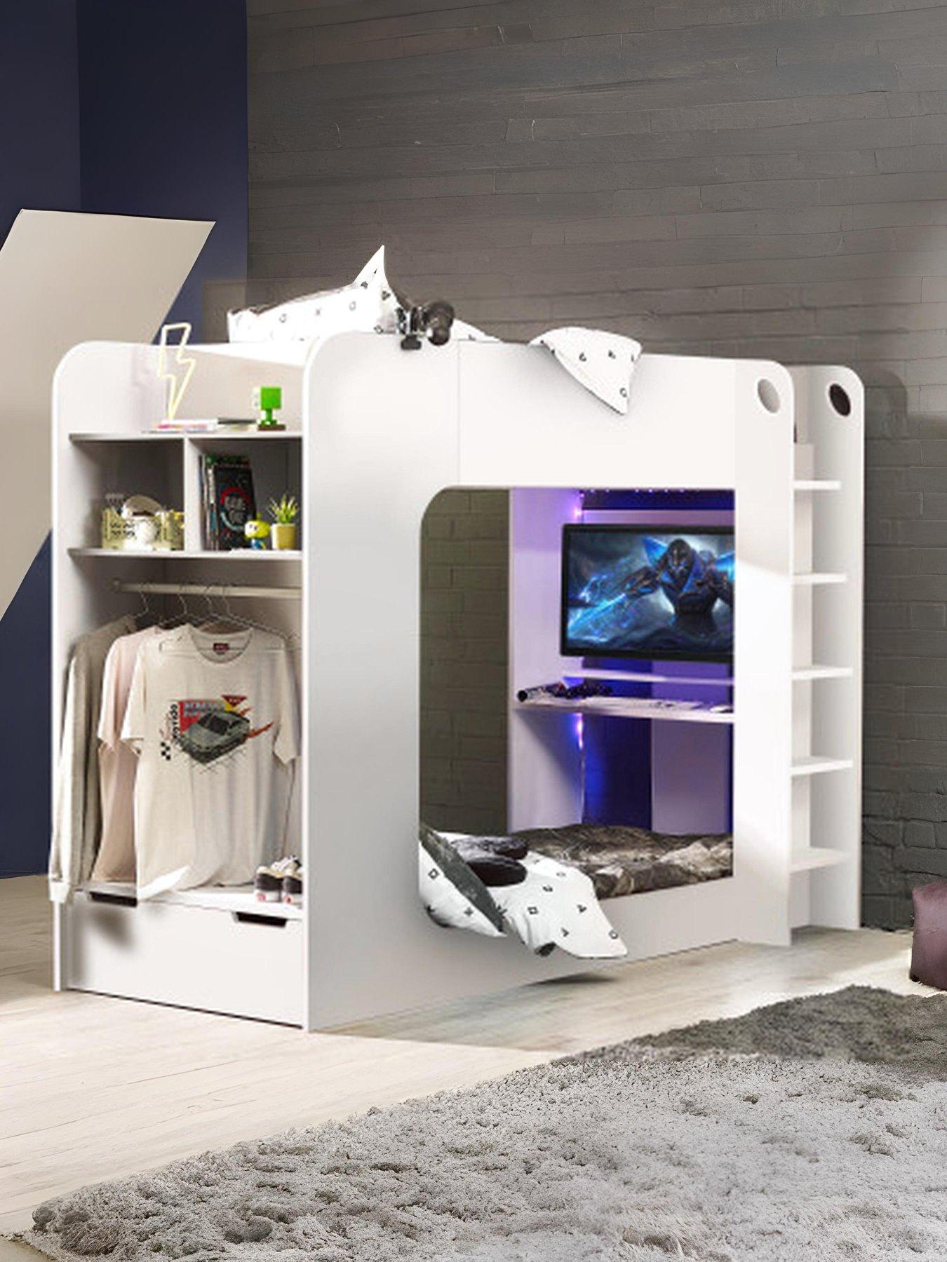 julian-bowen-impact-gaming-bunk-bed-white