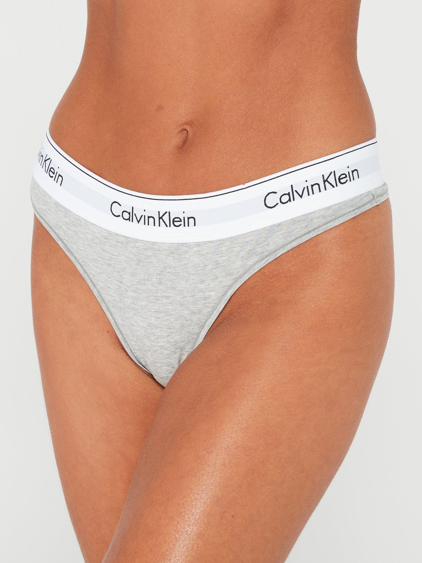 Modern Cotton Thong - Grey