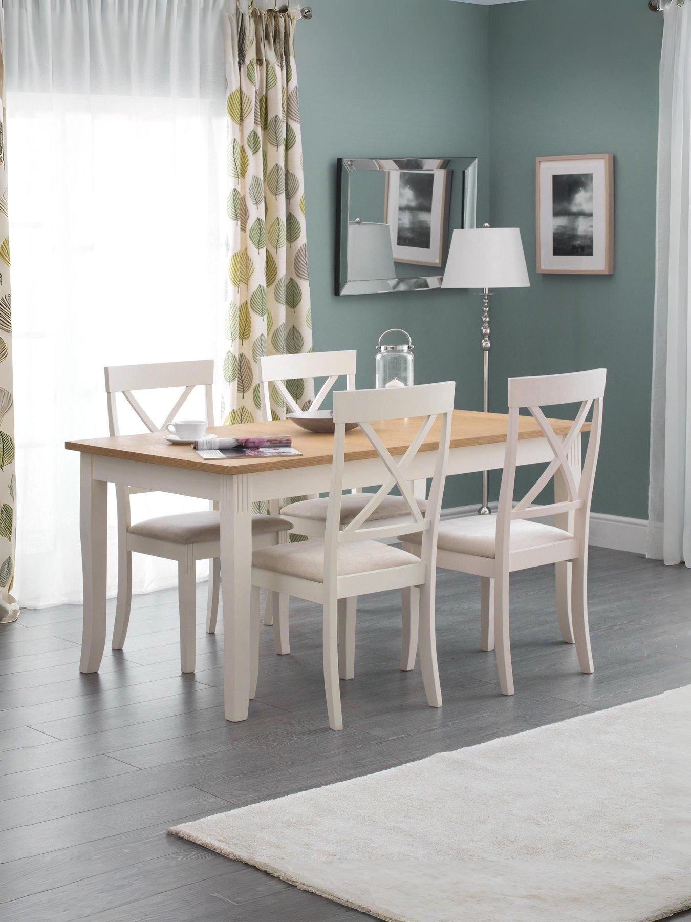Image 1 of 3 of Julian Bowen Davenport 150 cm&nbsp;Dining Table - Oak/Ivory