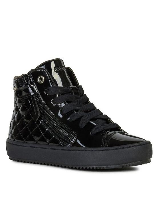 front image of geox-girls-kalispera-lace-up-patent-high-top-school-shoe