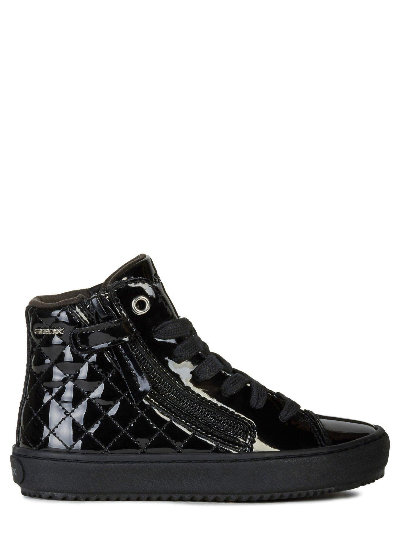  image of geox-girls-kalispera-lace-up-patent-high-top-school-shoe