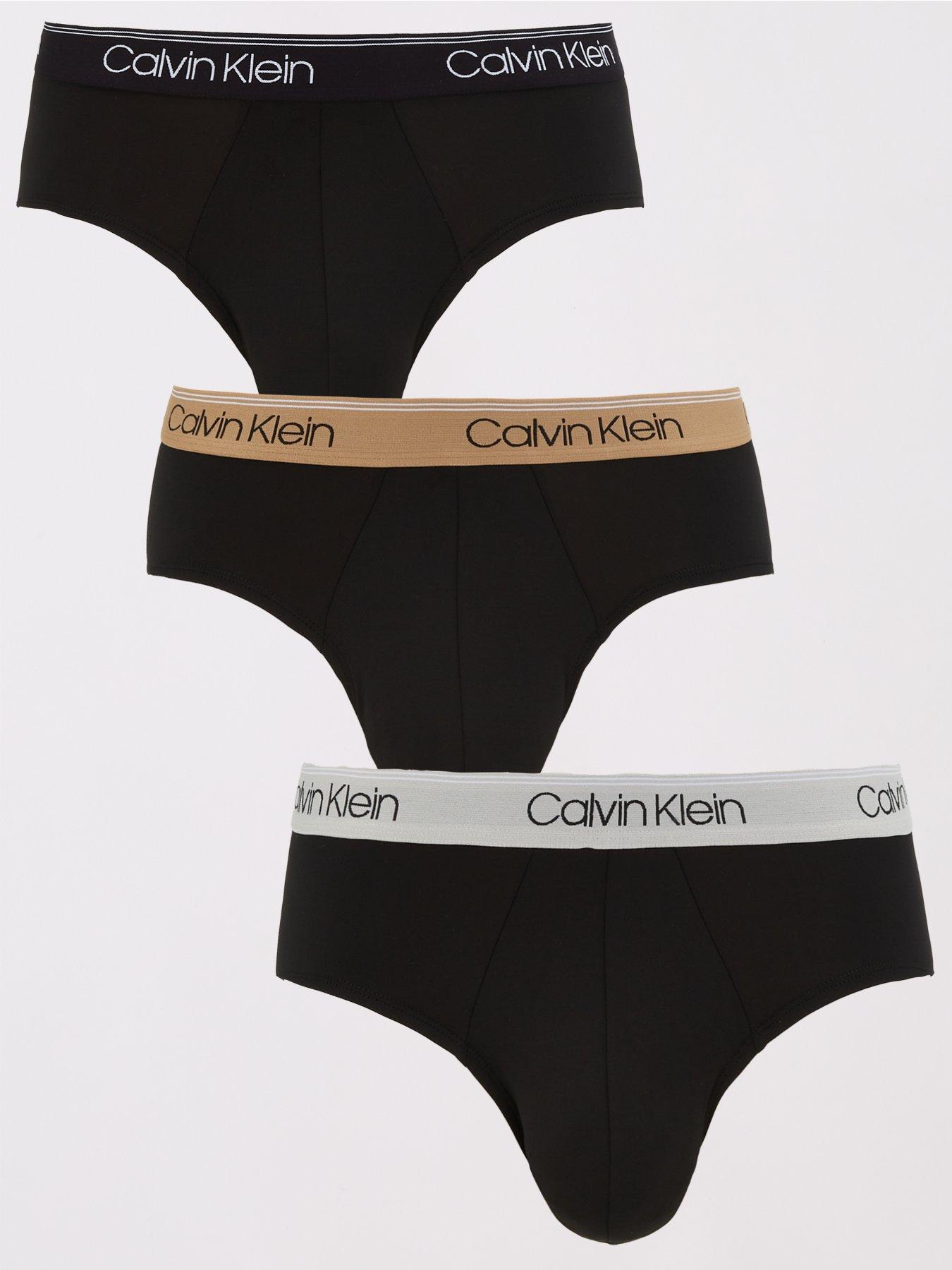 Calvin Klein Hip Briefs 3 Pack In Multi