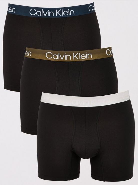 front image of calvin-klein-3-pack-boxer-brief-multi